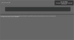 Desktop Screenshot of pdc-europe.de